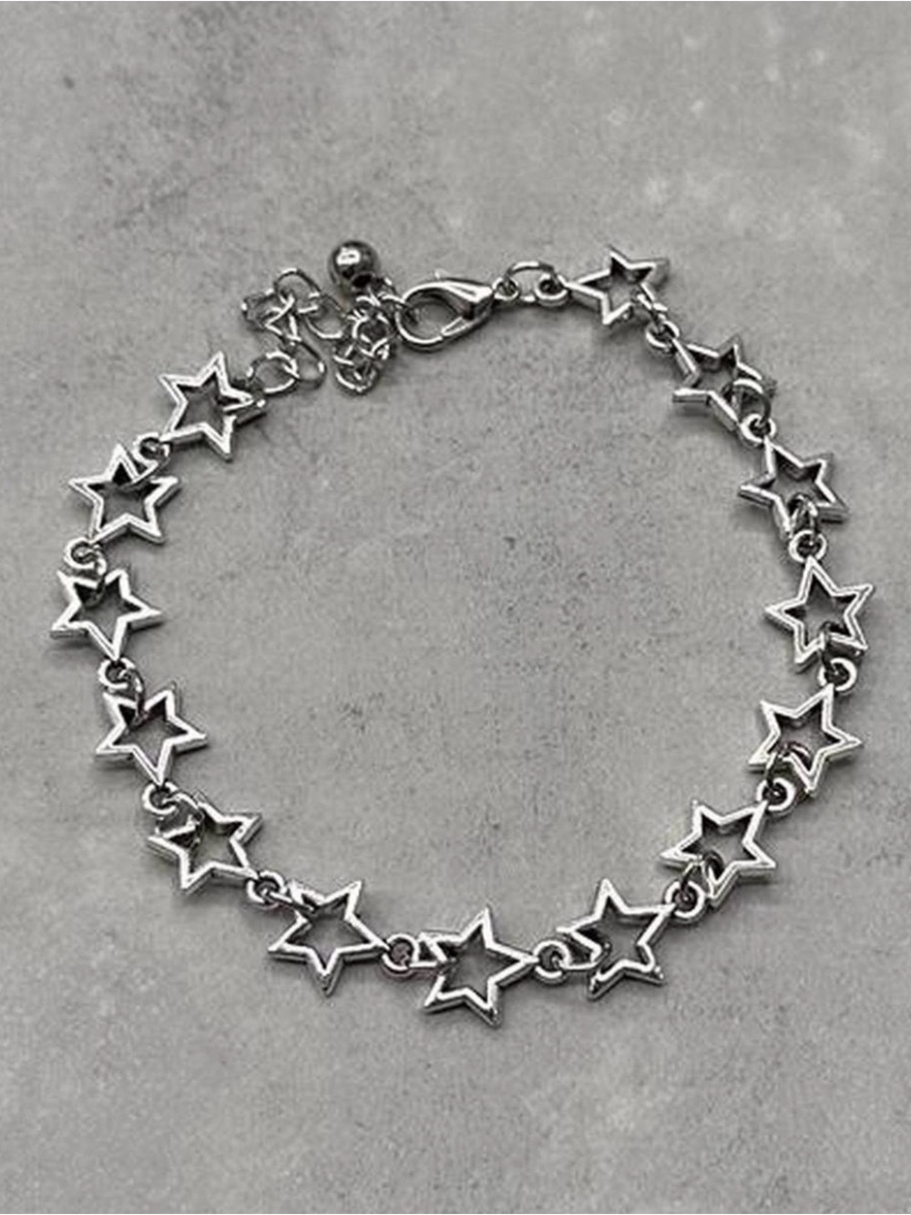 Open Star Link Bracelet - Silver